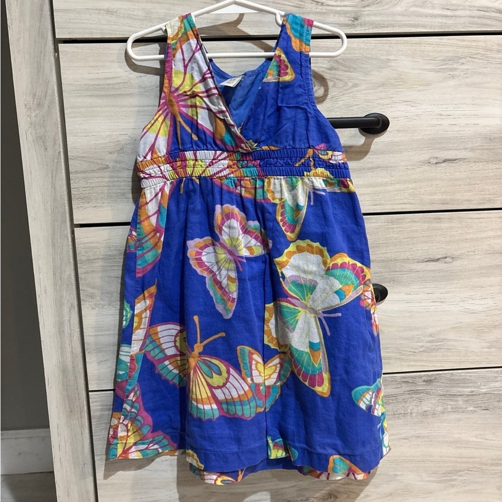 Old Navy Kids Dress - Blue with Multicolor Butterflies